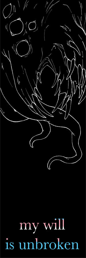 MY WILL IS UNBROKEN - 2025 - limited edition Pride bookmark for Westside Queer Resource Center